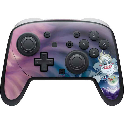 Disney Villains Ursula Ariel and Flounder Nintendo Skins
