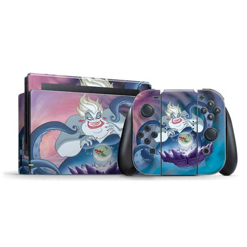 Disney Villains Ursula Ariel and Flounder Nintendo Skins
