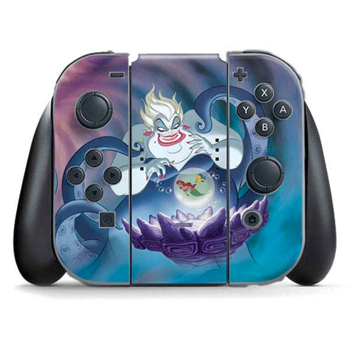 Disney Villains Ursula Ariel and Flounder Nintendo Skins