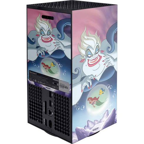 Disney Villains Ursula Ariel and Flounder XBox Series X Digital Edition Console Skin