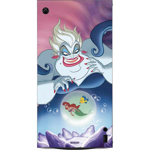 Disney Villains Ursula Ariel and Flounder XBox Series X Digital Edition Console Skin