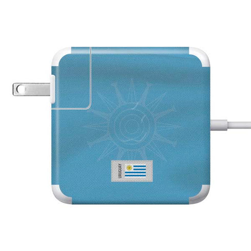 Uruguay Soccer Flag 85W Power Adapter (15 and 17 inch MacBook Pro Charger) Skin