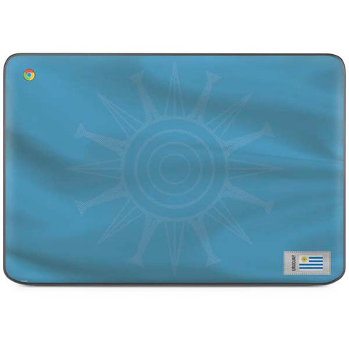 Uruguay Soccer Flag HP Chromebook Skin