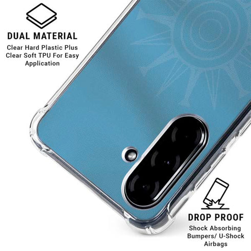 Uruguay Soccer Flag Galaxy A36 5G Clear Case