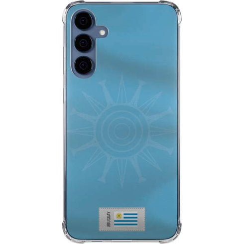 Uruguay Soccer Flag Galaxy A55 5G Clear Case