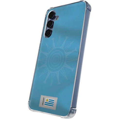 Uruguay Soccer Flag Galaxy A55 5G Clear Case