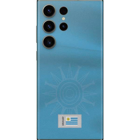 Uruguay Soccer Flag Galaxy Skins