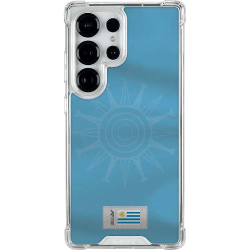 Uruguay Soccer Flag Galaxy S25 Ultra Clear Case