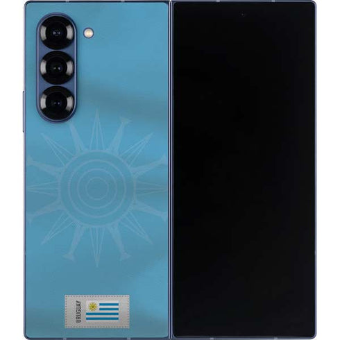 Uruguay Soccer Flag Galaxy Z Fold6 Skin