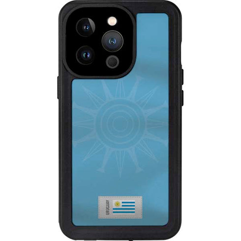Uruguay Soccer Flag iPhone 15 Pro Waterproof Case