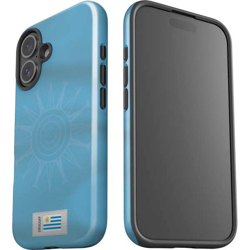 Uruguay Soccer Flag iPhone 16 Impact Case
