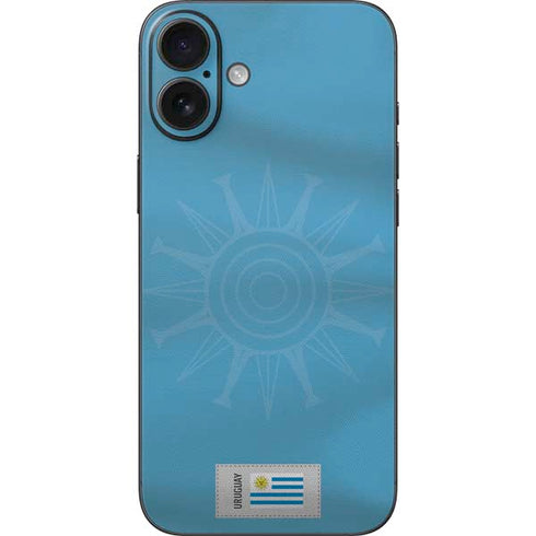 Uruguay Soccer Flag iPhone 16 Plus Skin