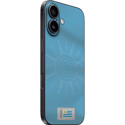 Uruguay Soccer Flag iPhone 16 Plus Skin