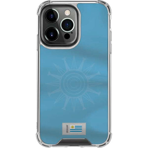 Uruguay Soccer Flag iPhone 16 Pro Clear Case