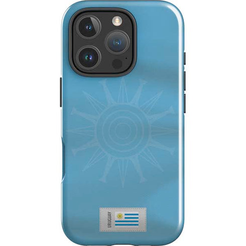 Uruguay Soccer Flag iPhone 16 Pro Impact Case