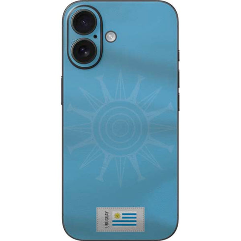 Uruguay Soccer Flag iPhone 16 Skin
