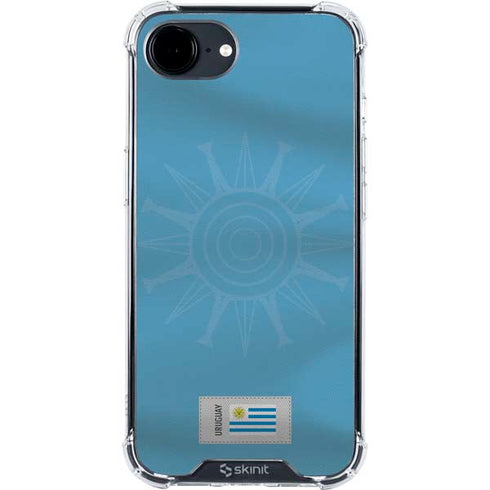 Uruguay Soccer Flag iPhone 16e Clear Case