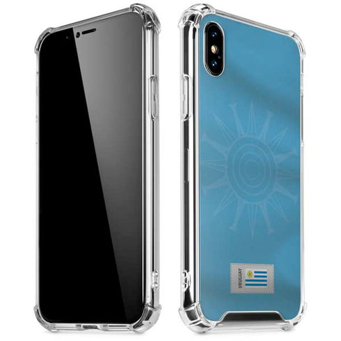Uruguay Soccer Flag iPhone X/XS Clear Case