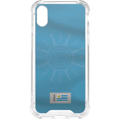 Uruguay Soccer Flag iPhone XS Clear Case