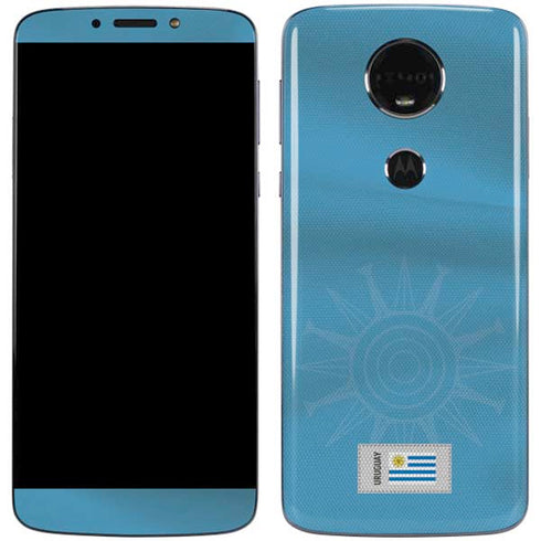 Uruguay Soccer Flag Moto E5 Plus Skin
