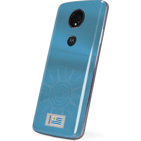 Uruguay Soccer Flag Moto E5 Plus Skin