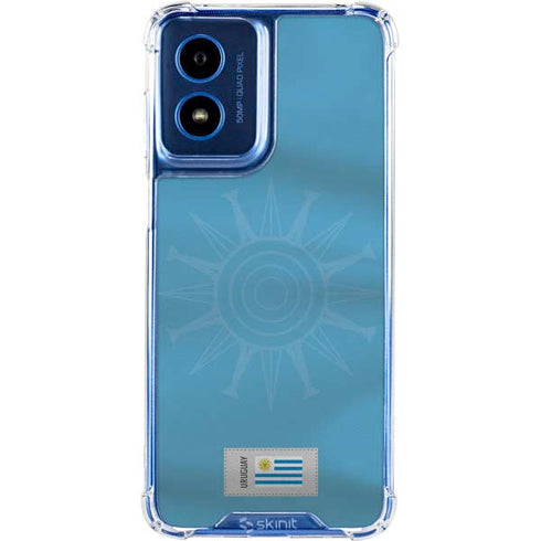 Uruguay Soccer Flag Moto G 5G (2024) Clear Case
