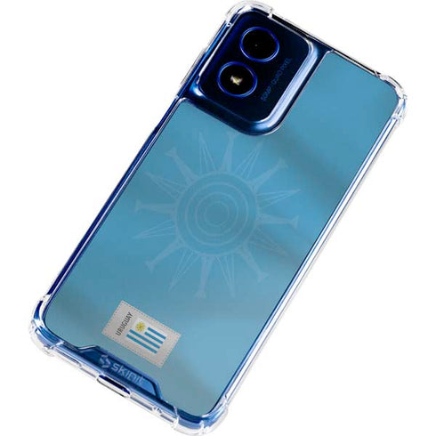Uruguay Soccer Flag Moto G 5G (2024) Clear Case