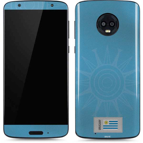 Uruguay Soccer Flag Moto G6 Skin