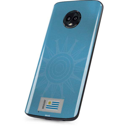 Uruguay Soccer Flag Moto G6 Skin