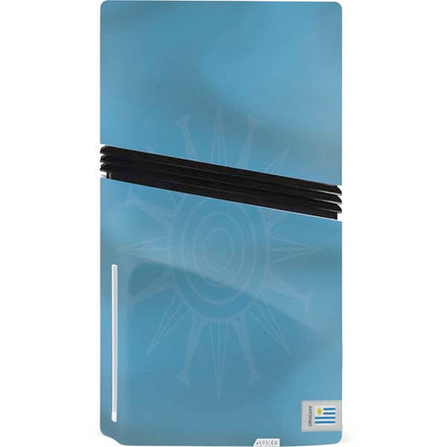 Uruguay Soccer Flag PS5 Pro Disk Console Skin