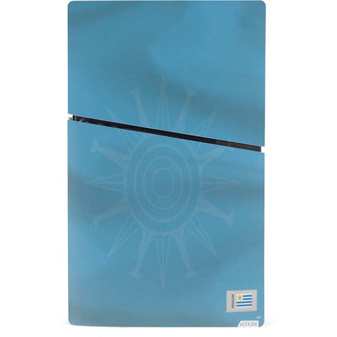 Uruguay Soccer Flag PS5 Slim Digital Edition Console Skin