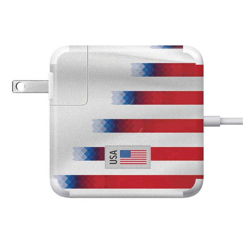 USA Soccer Flag 85W Power Adapter (15 and 17 inch MacBook Pro Charger) Skin