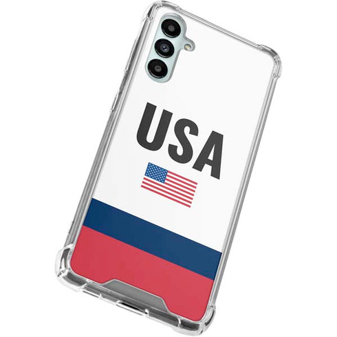 USA American Flag Gabb Phone 4 Clear Case