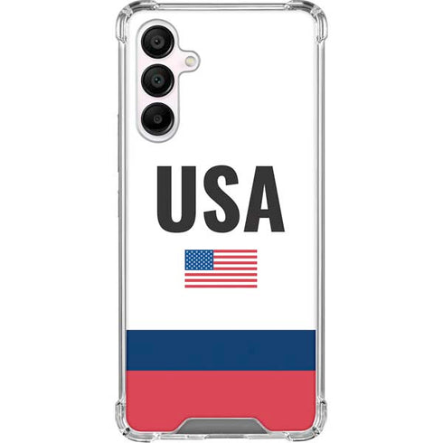 USA American Flag Galaxy A16 5G Clear Case