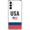 USA American Flag Galaxy A16 5G Clear Case