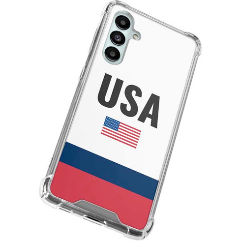 USA American Flag Galaxy A16 5G Clear Case