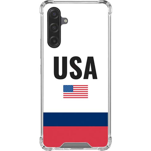 USA American Flag Galaxy A17 Clear Case