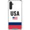 USA American Flag Galaxy A17 Clear Case
