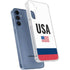USA American Flag Galaxy A35 5G Clear Case