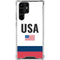 USA American Flag Galaxy S23 Ultra Clear Case