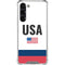 USA American Flag Galaxy S24 FE Clear Case