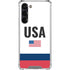 USA American Flag Galaxy S24 FE Clear Case