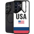 USA American Flag Galaxy S25 Kickstand Case