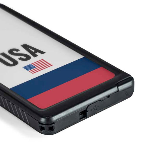 USA American Flag Galaxy S24 Ultra Waterproof Case