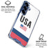 USA American Flag Galaxy S25 Plus Clear Case