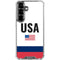 USA American Flag Galaxy S26 Plus Clear Case