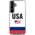 USA American Flag Galaxy S26 Plus Clear Case