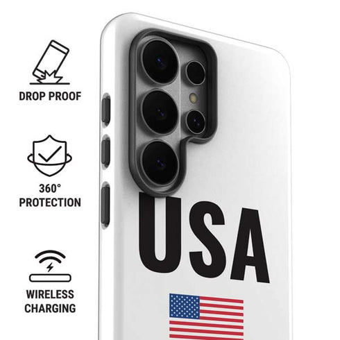 USA American Flag Galaxy S26 Ultra Impact Case