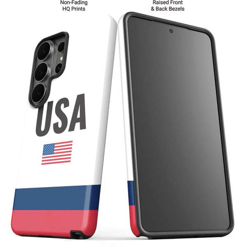 USA American Flag Galaxy S26 Ultra Impact Case