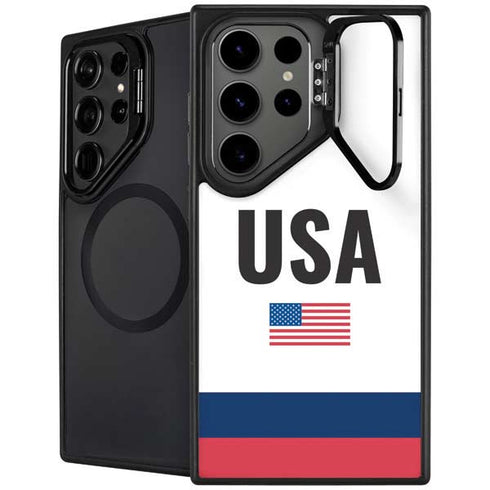 USA American Flag Galaxy S26 Ultra Kickstand Case